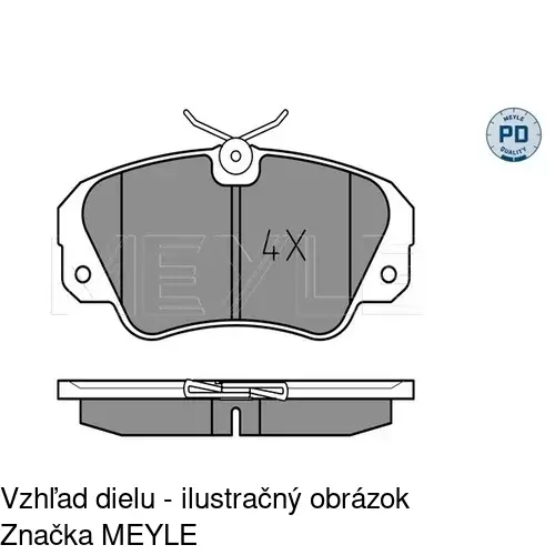 Brzdové dosky S70-0092 /POLCAR/ - obr. 2