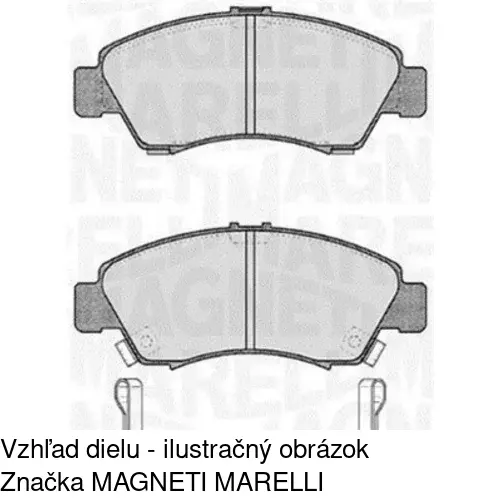 Brzdové dosky S70-0151 /POLCAR/ - obr. 1