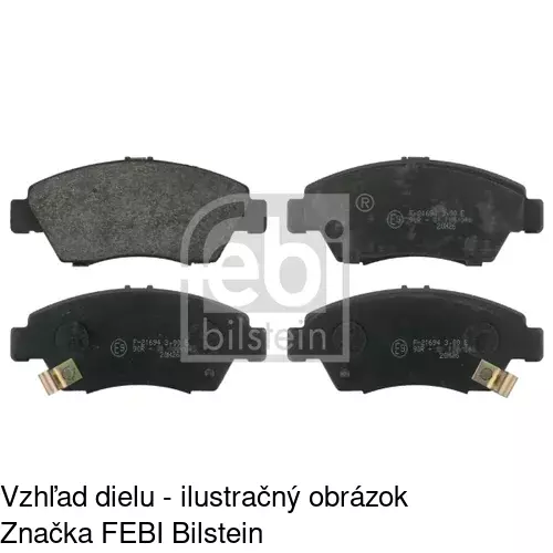 Brzdové dosky S70-0151 /POLCAR/ - obr. 3