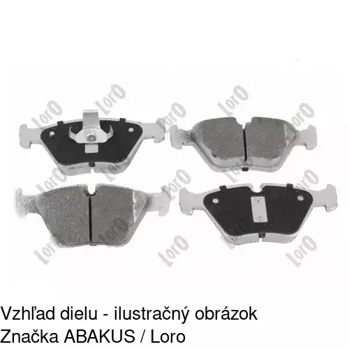 Brzdové dosky S70-0197 /POLCAR/ - obr. 4