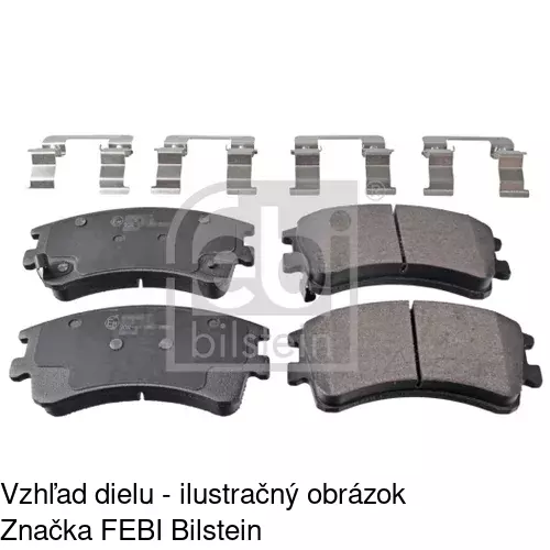 Brzdové dosky S70-0203 /POLCAR/ - obr. 3