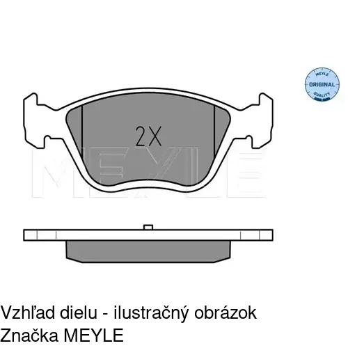 Brzdové dosky S70-0205 /POLCAR/ - obr. 2