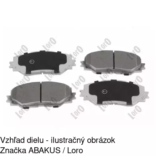 Brzdové dosky POLCAR S70-0241