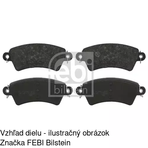 Brzdové dosky S70-0245 /POLCAR/ - obr. 2