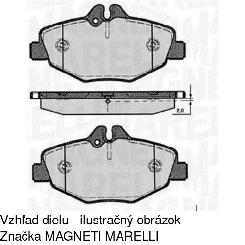 Brzdové dosky S70-0258 /POLCAR/ - obr. 3