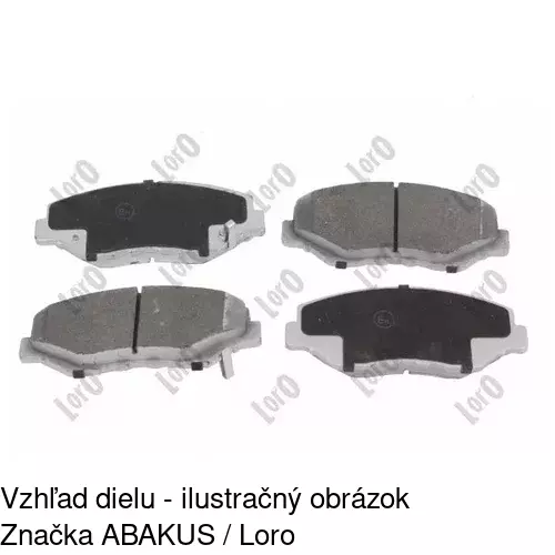 Brzdové dosky S70-0261 /POLCAR/ - obr. 5