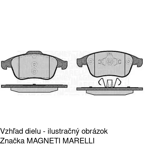 Brzdové dosky S70-0285 /POLCAR/ - obr. 3