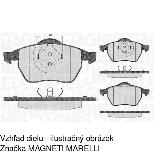 Brzdové dosky S70-0289 /POLCAR/ - obr. 2