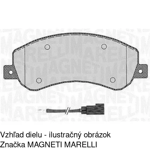 Brzdové dosky S70-0297 /POLCAR/ - obr. 1