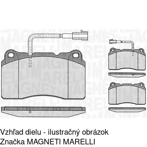 Brzdové dosky S70-0303 /POLCAR/ - obr. 1