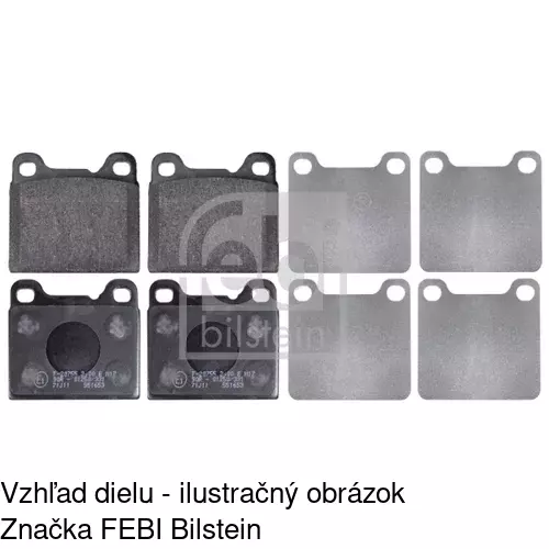 Brzdové dosky S70-0306 /POLCAR/ - obr. 4