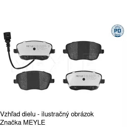 Brzdové dosky POLCAR S70-0307