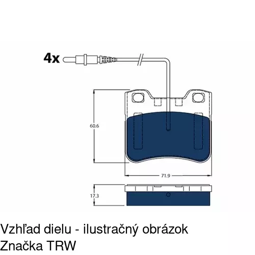 Brzdové dosky POLCAR S70-0312