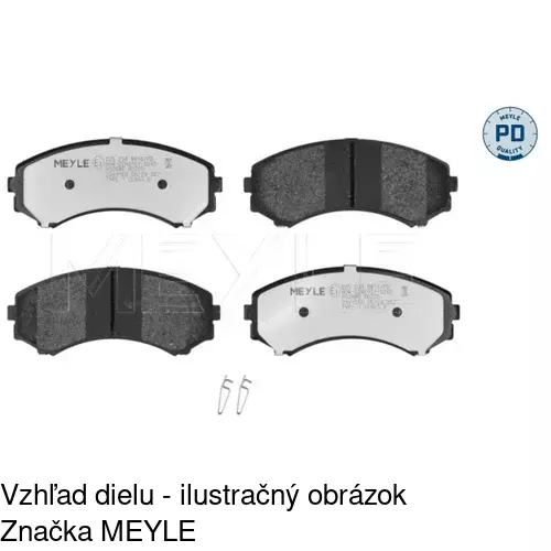 Brzdové dosky S70-0325 /POLCAR/ - obr. 1