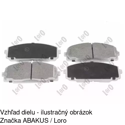Brzdové dosky S70-0342 /POLCAR/ - obr. 3
