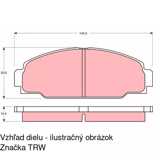 Brzdové dosky S70-0342 /POLCAR/ - obr. 4