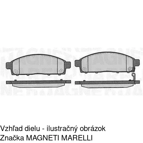Brzdové dosky S70-0492 /POLCAR/ - obr. 1