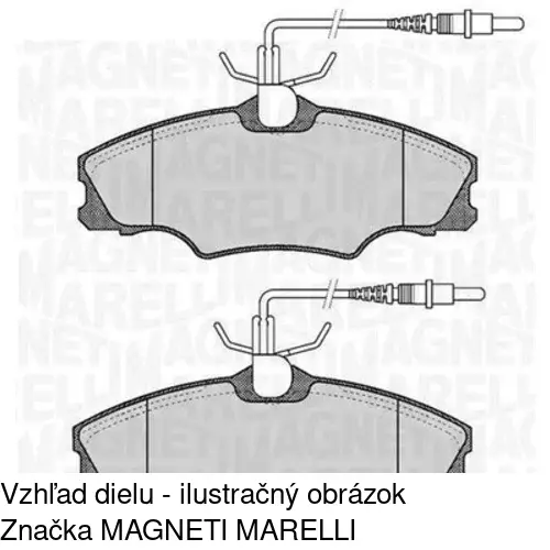 Brzdové dosky S70-0512 /POLCAR/ - obr. 2
