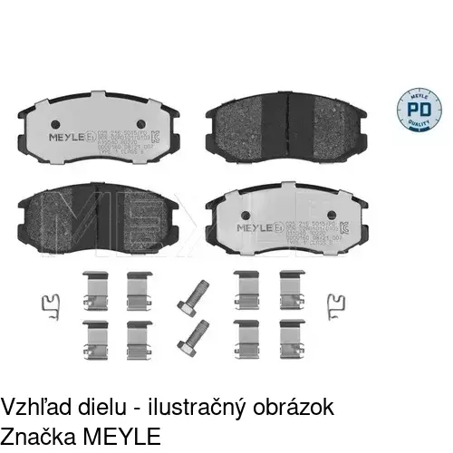 Brzdové dosky POLCAR S70-1058