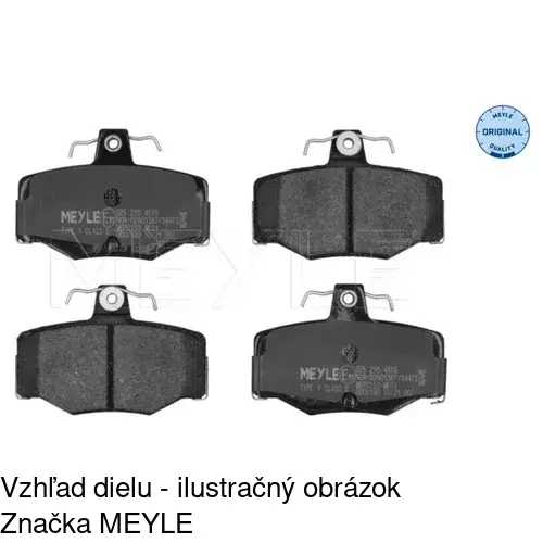 Brzdové dosky S70-1101 /POLCAR/ - obr. 1