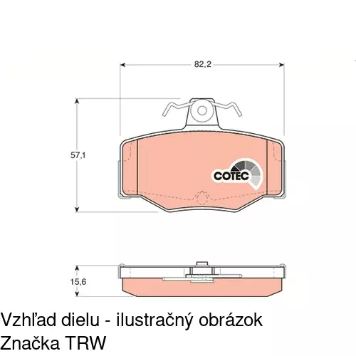 Brzdové dosky S70-1101 /POLCAR/ - obr. 3