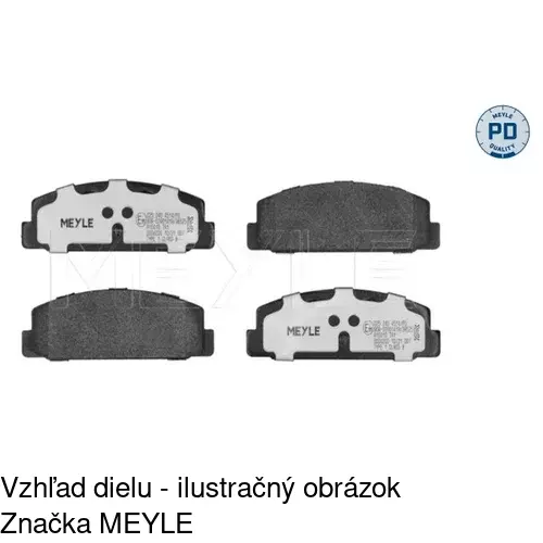 Brzdové dosky POLCAR S70-1105