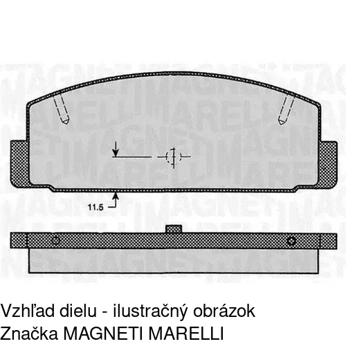 Brzdové dosky S70-1105 /POLCAR/ - obr. 4