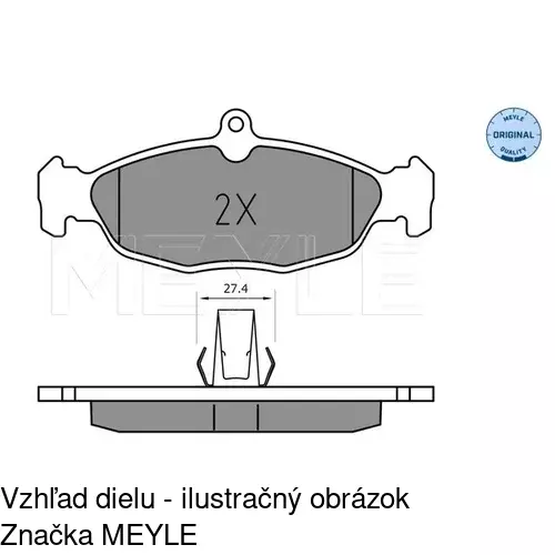 Brzdové dosky POLCAR S70-1409