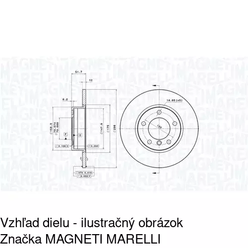 Brzdový kotúč S71-0070 /POLCAR/ - obr. 3