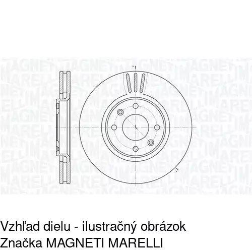 Brzdový kotúč POLCAR S71-0107