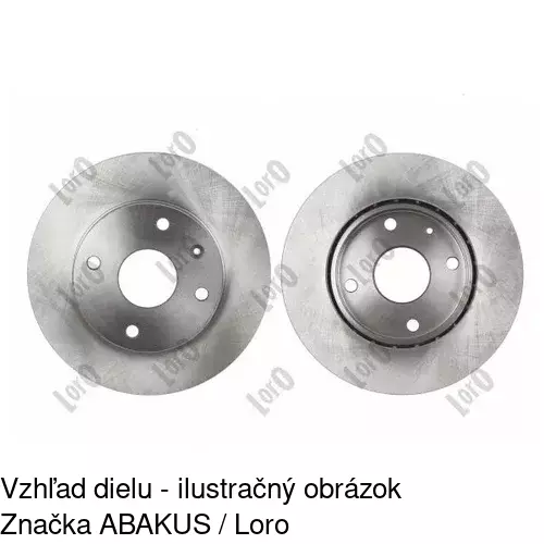 Brzdový kotúč S71-0210 /POLCAR/ - obr. 1