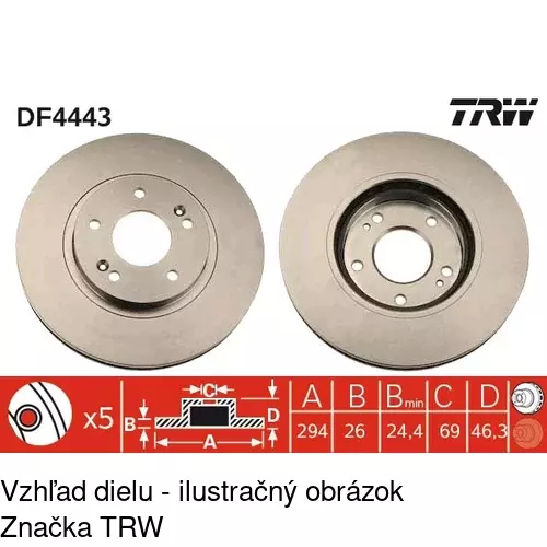 Brzdový kotúč S71-0329 /POLCAR/ - obr. 5