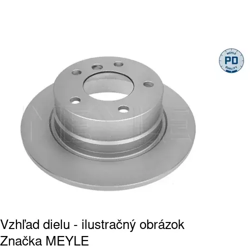 Brzdový kotúč POLCAR S71-1056S