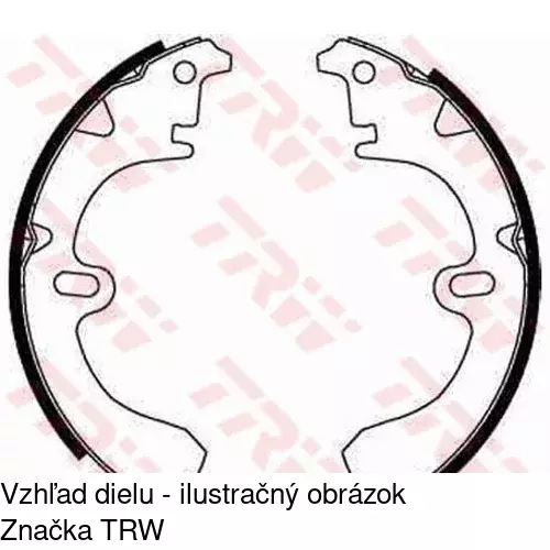 Brzdové čeľuste S72-1020 /POLCAR/ - obr. 2