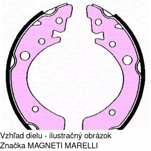 Brzdové čeľuste POLCAR S72-1050