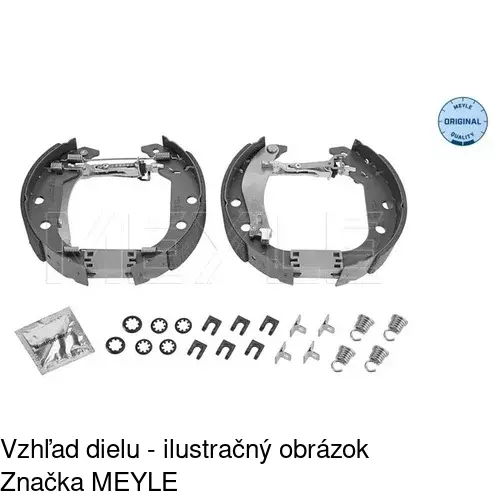 Brzdové čeľuste S72-1058 /POLCAR/ - obr. 1