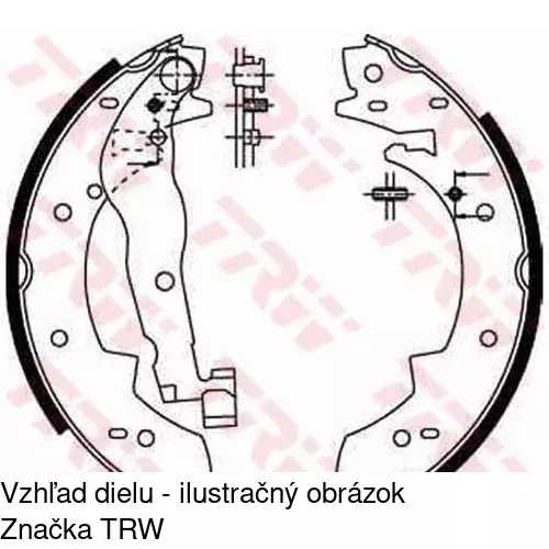Brzdové čeľuste S72-1071 /POLCAR/ - obr. 5