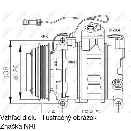 Kompresor AC POLCAR TSP0159333