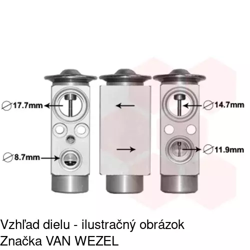Expanzný ventil TSP0585076 /POLCAR/ - obr. 2