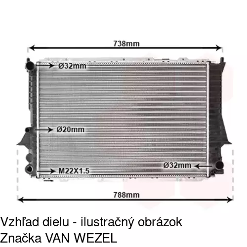 Chladiče vody 131608-3 /POLCAR/ - obr. 1