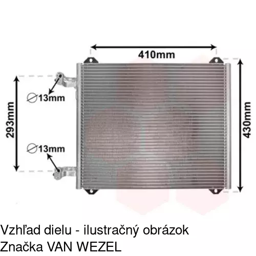 Chladiče klimatizácie 1322K8C1 /POLCAR/ - obr. 1