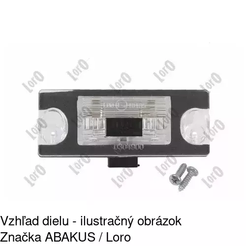 Svetlo na osvetlenie evidenčného čísla 1324959S /POLCAR/ - obr. 3