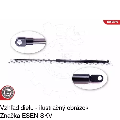 Plynová pružina 1324AS /POLCAR/ - obr. 4