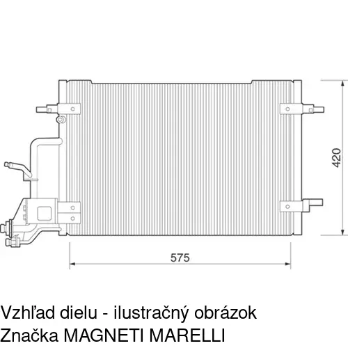 Chladiče klimatizácie 1324K8C2 /POLCAR/ - obr. 3