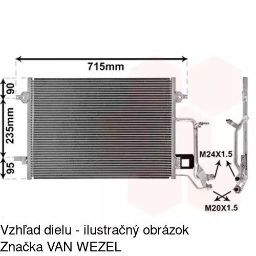 Chladiče klimatizácie 1324K8C2 /POLCAR/ - obr. 5