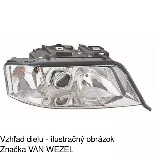 Hlavný reflektor 1327101H /POLCAR/ - obr. 2