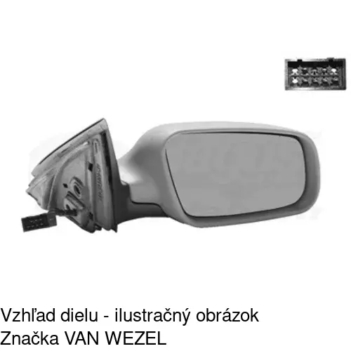 Vonkajšie zrkadlo 1327524M /POLCAR/ - obr. 1