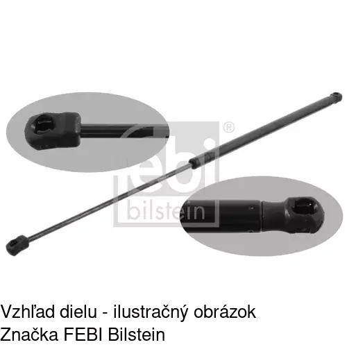Plynová pružina 1331ASD /POLCAR/ - obr. 1
