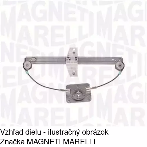 Mechanizmus sťahovania okna elektrický bez motora 1331PSG6 /POLCAR/ - obr. 2