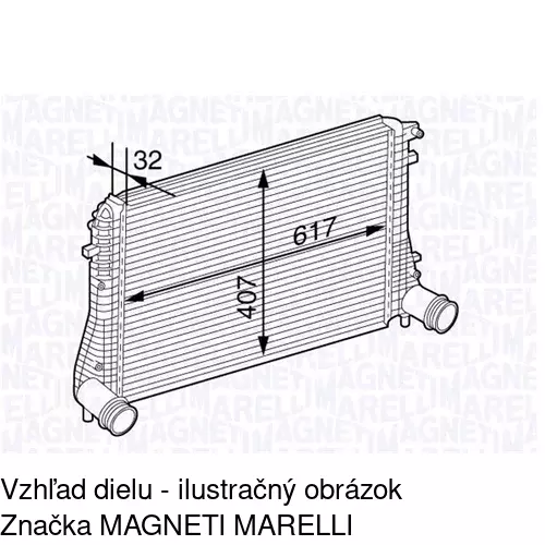 Chladiče vzduchu (Intercoolery) POLCAR 1332J81X